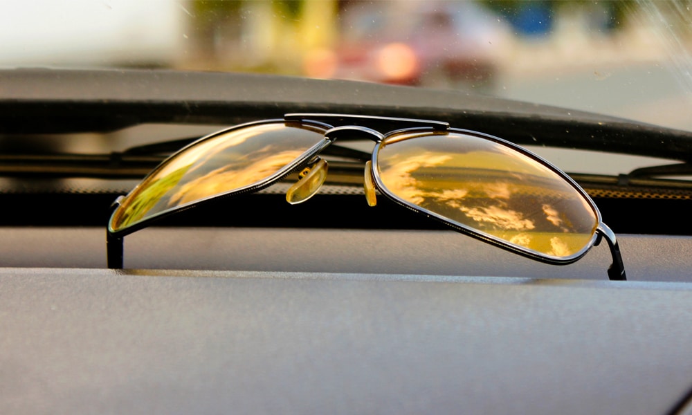 Lunettes jaune conduite de nuit